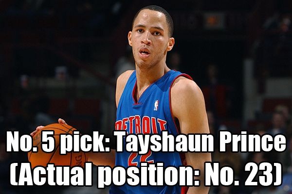 第五位:泰肖恩·普林斯(原第23顺位)