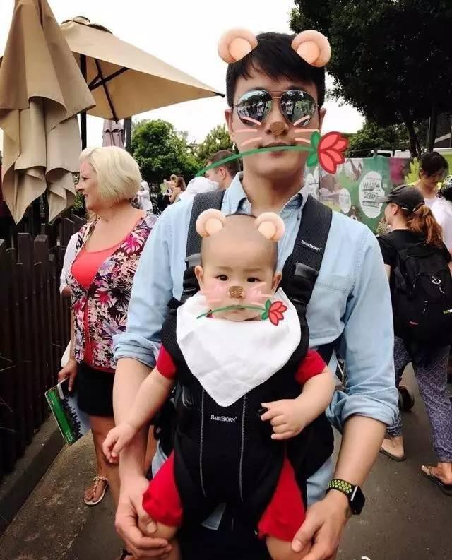 佟大为晒三个孩子正面照被喷一个比一个丑!