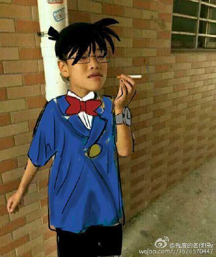 ps恶搞:网络小孩吸烟被打图,大神p图搞笑集锦!