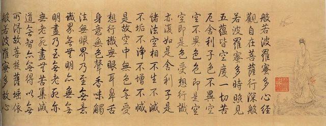 乾隆皇帝书法心经六种60年数百次书写见虔诚心