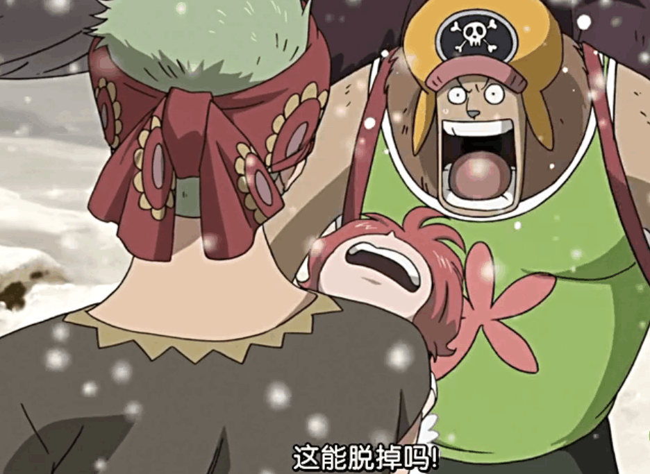 海贼王索隆你把毛皮借给她穿乔巴这能脱掉吗