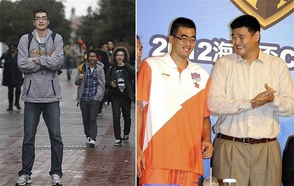 他与老婆相差68cm,15岁接触篮球曾被誉为姚明接班人