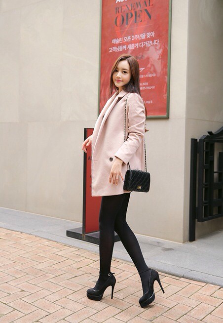 孙允珠高跟鞋打底裤超短一步裙, 环姿艳逸 柔情绰态