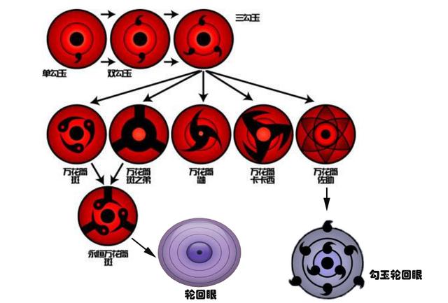 火影忍者,写轮眼系统图片