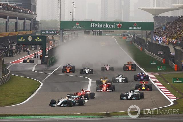 2018赛季F1赛历公布,中国站榜上有名被标星号