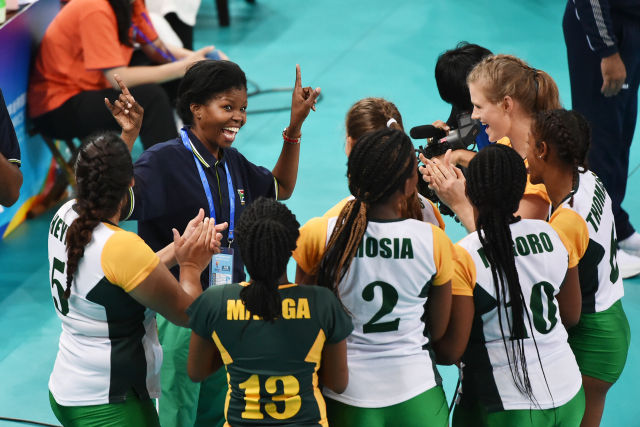 南非女排开开心心结束"金砖之旅"