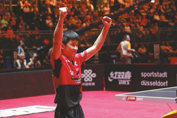 张本智和击败日本乒坛一哥让他声名鹊起。