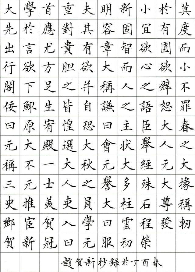书家赵贺新硬笔书法网友清新脱俗比肩顾仲安