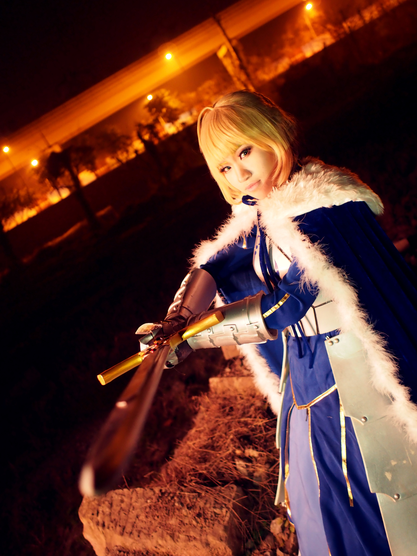 fate命运之夜 saber cosplay