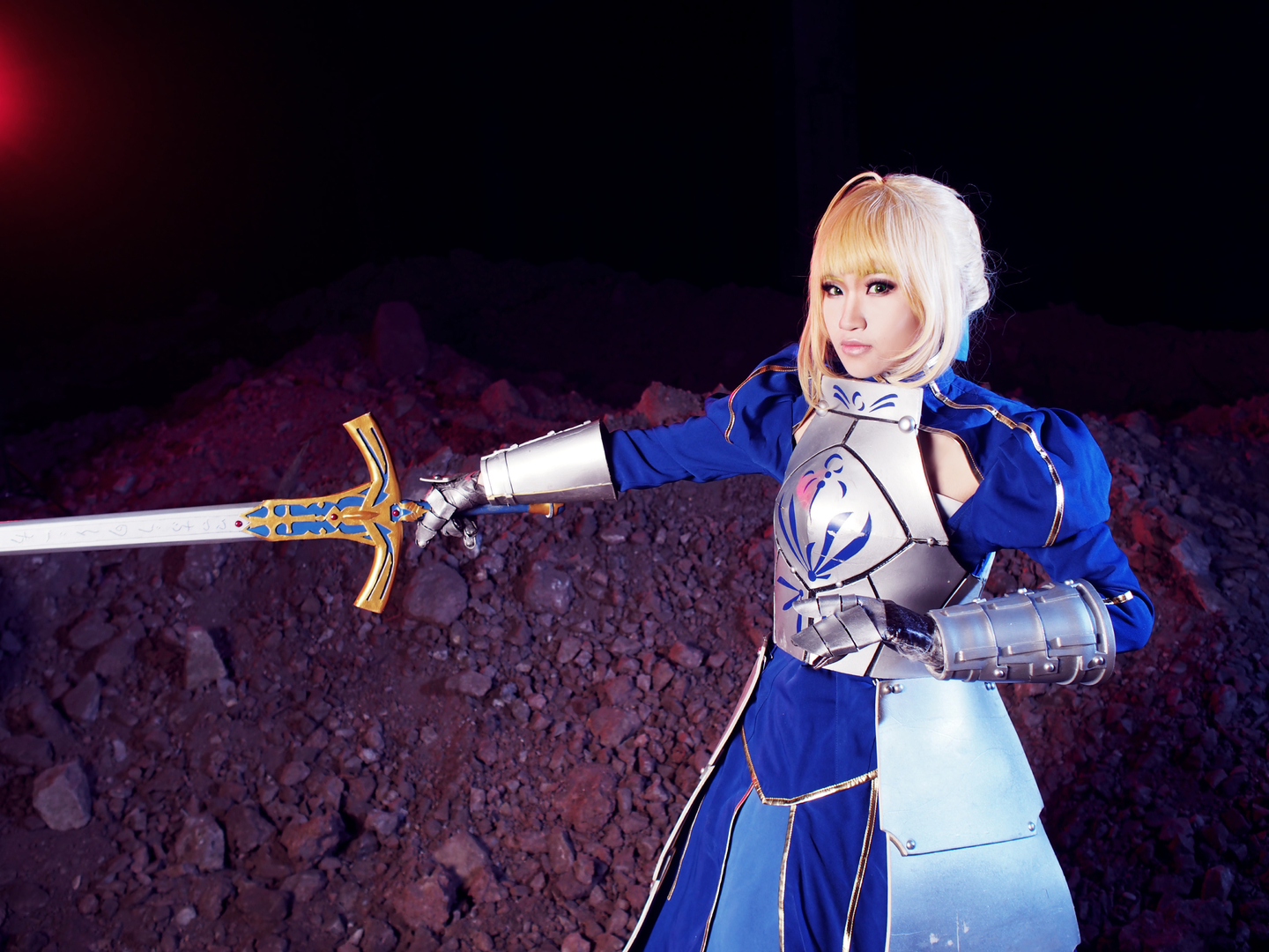 fate命运之夜 saber cosplay