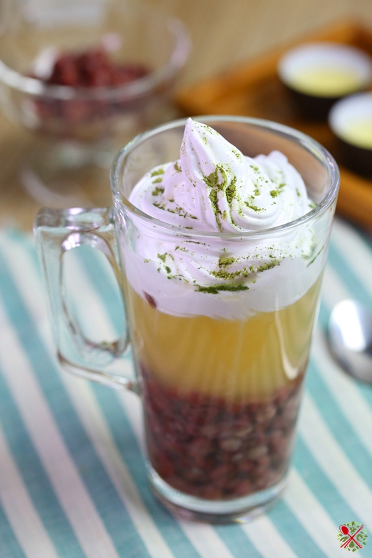 小清新奶盖茶:用抹茶红豆做出网红茶