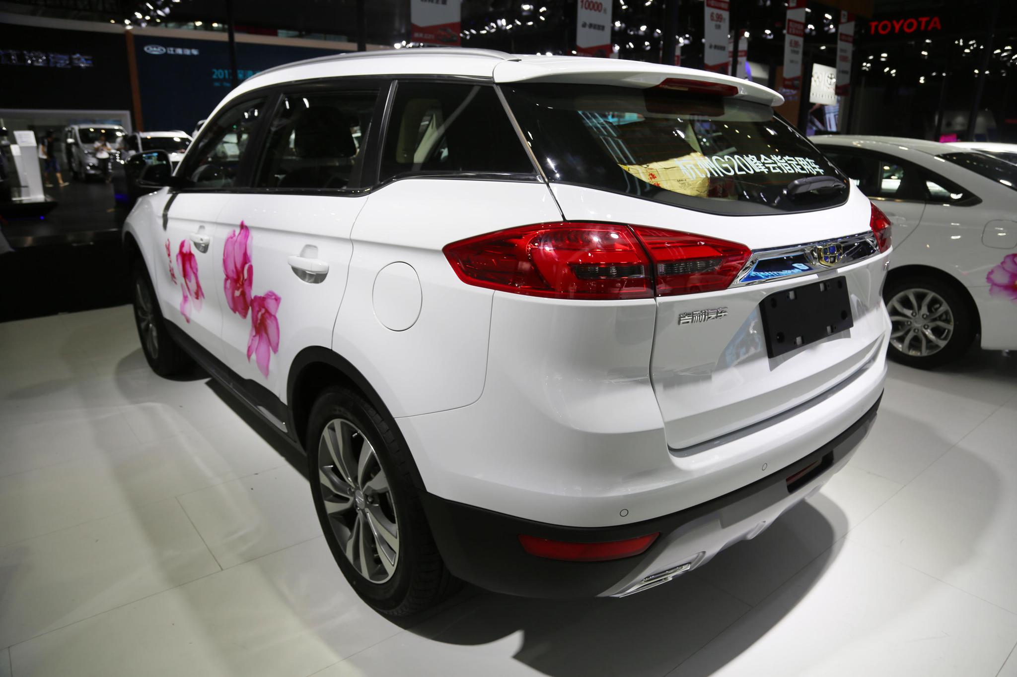 吉利博越,智能互联精品suv,车展实拍!