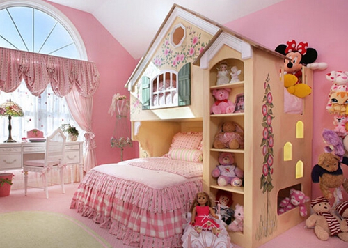 潮爸辣妈看过来,8款粉色公主房萌萌哒