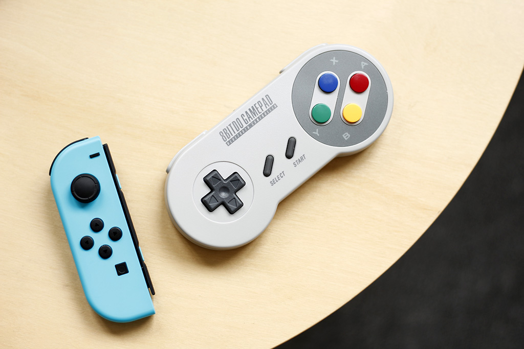 任天堂switch好搭档 八位堂sfc30蓝牙游戏手柄