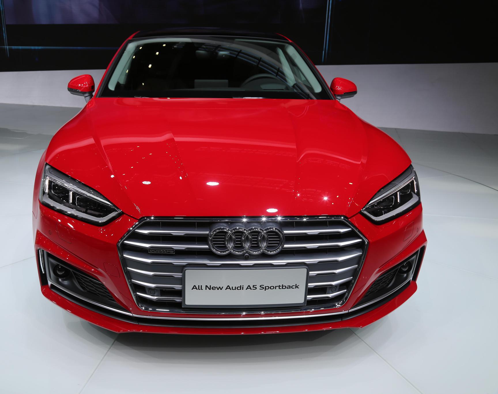 奥迪a5 sportback 四门轿跑,车展实拍!