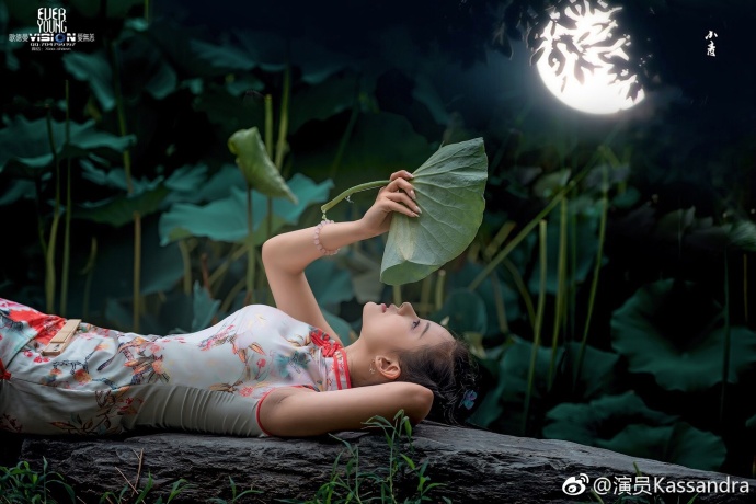 长得象王雯婷的荷花小仙子演员kassandra,萌不萌啊