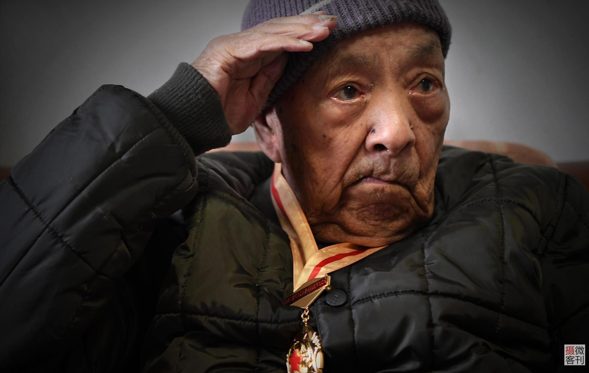 秦华礼,1913年1月生(105岁),四川通江人图为老红军 田瑛,女,1921年5月