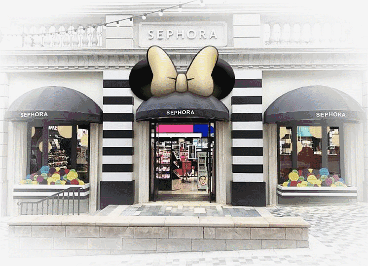 上海迪斯尼小镇丝芙兰门店           不止是门头焕然一新