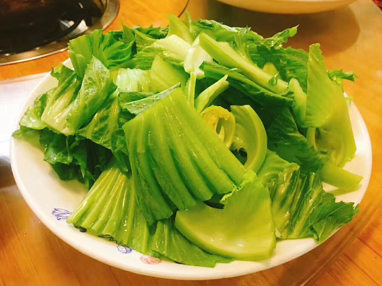水东芥菜是必点烫菜,清脆爽口