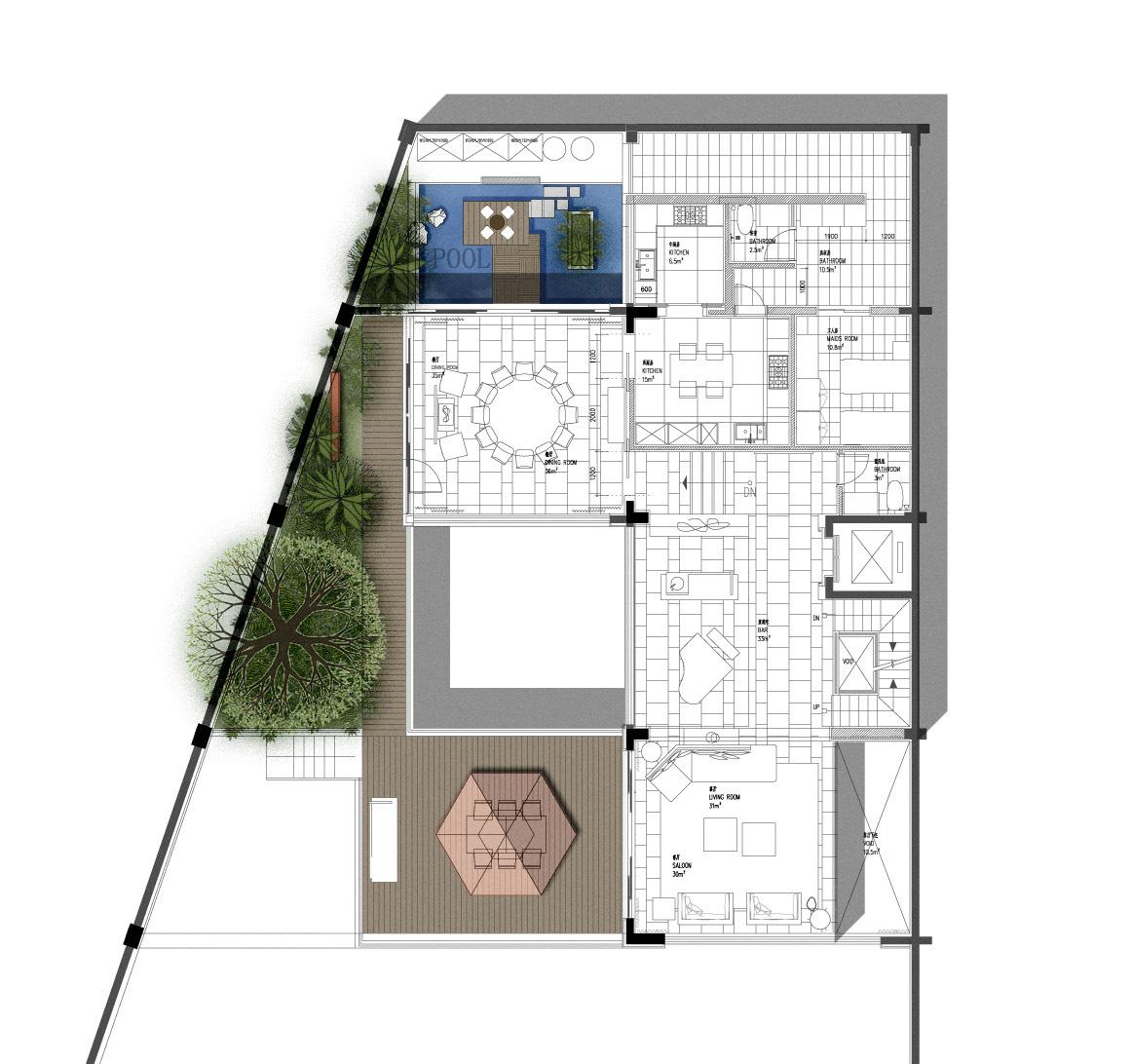 包工头100自建农村三层别墅 游泳池现代时尚又大气!