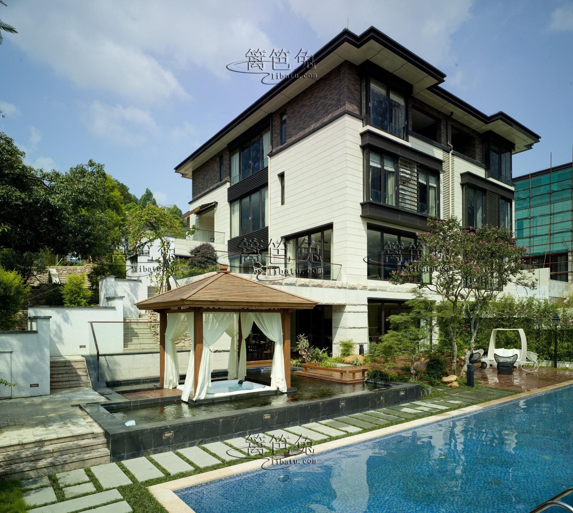 包工头100自建农村三层别墅 游泳池现代时尚又大气!