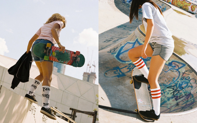 滑板女孩穿搭让你知道什么叫酷