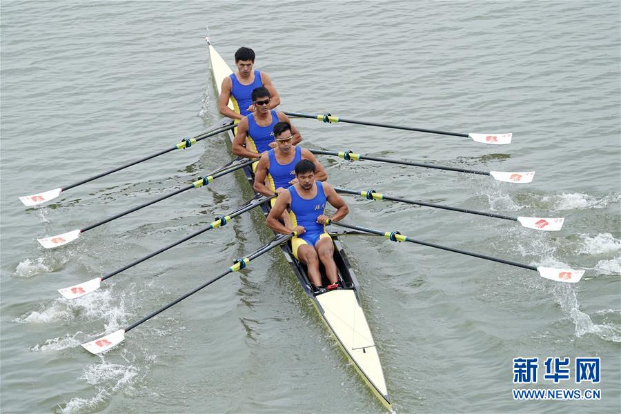 赛艇——女子四人单桨无舵手:山东队夺冠