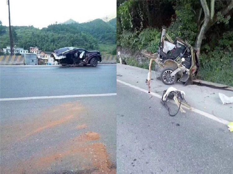 传祺GS4车身撕裂事故后续 当地警方回应因司机醉驾