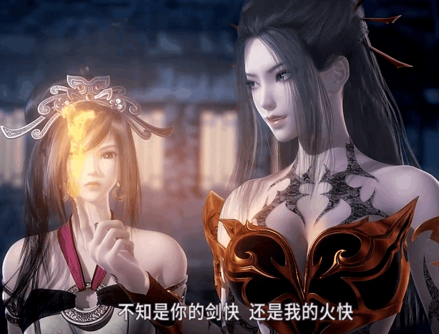 秦时明月焰灵姬说鲨齿不如她的火快卫庄出剑她怕了