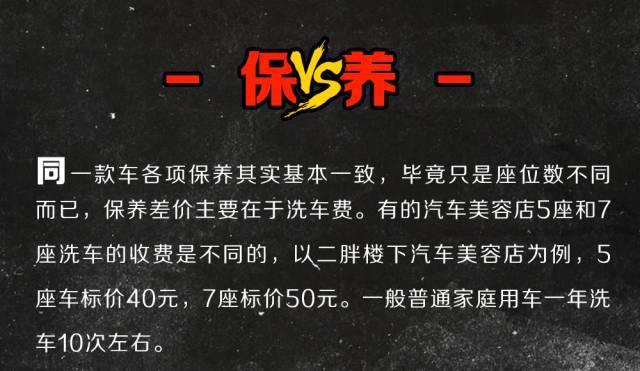 同一款SUV，买7座比买5座到底“贵”多少？
