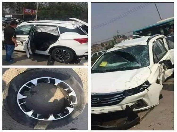 传祺GS4车身撕裂事故后续 当地警方回应因司机醉驾