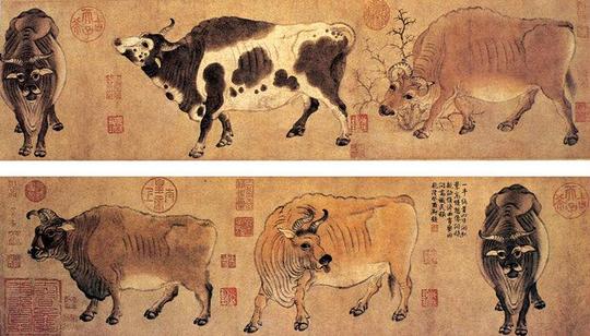 历经劫难,涅磐重生的国宝——唐代韩滉《五牛图》