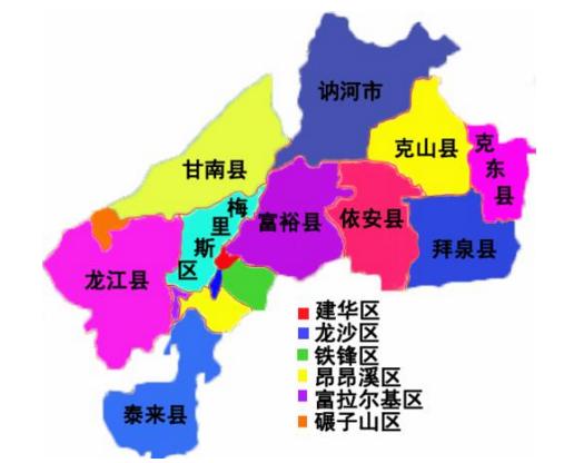 在地理位置上,龙江县位于黑吉蒙三省区交汇处,齐齐哈尔市西部,雅鲁