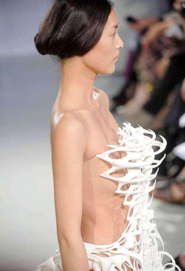 刘雯的骷髅装,尺度大的就跟没穿一样