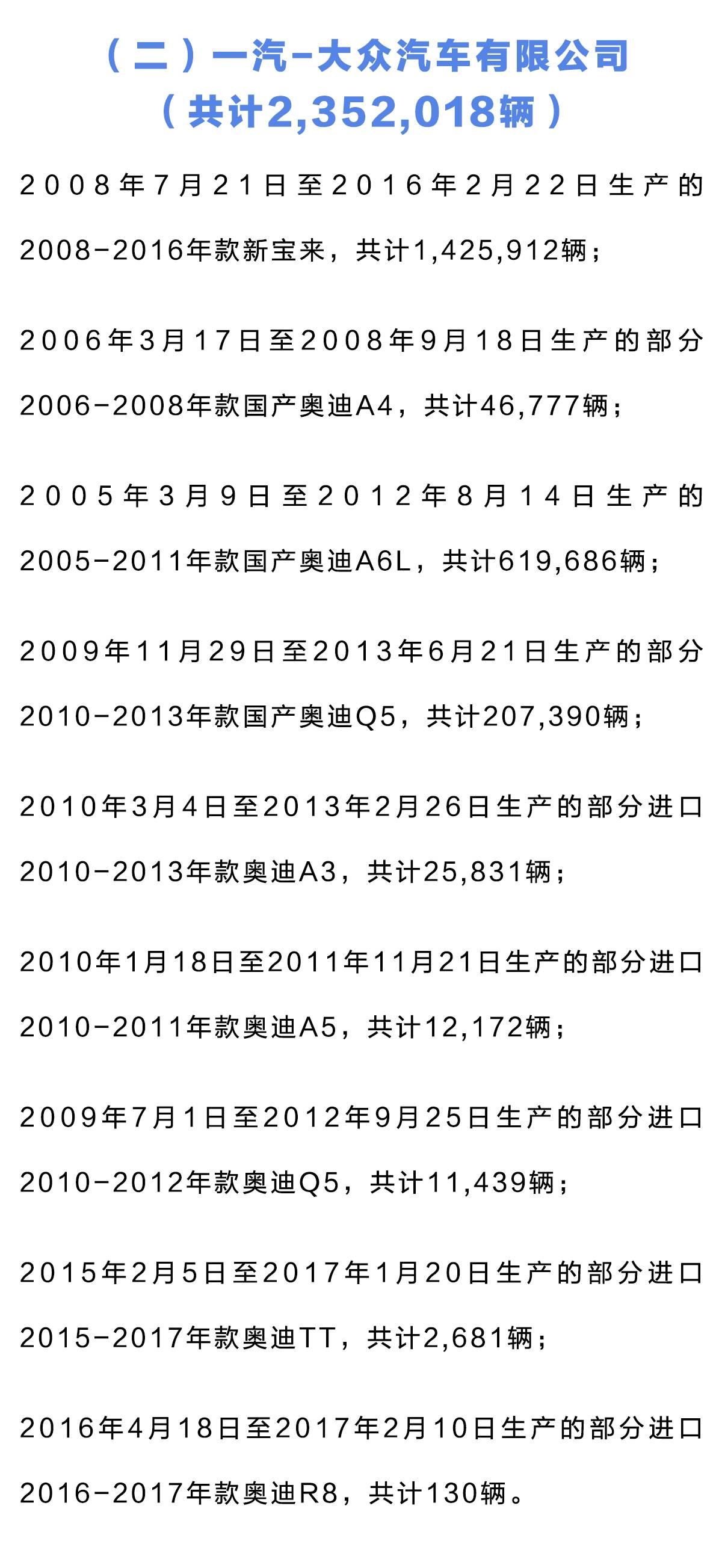 大众将在中国召回近500万台汽车，“凶手”竟然是Ta