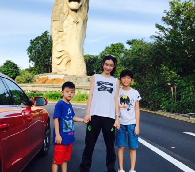 张柏芝晒小儿子近照网友可爱帅气像爸爸谢霆锋