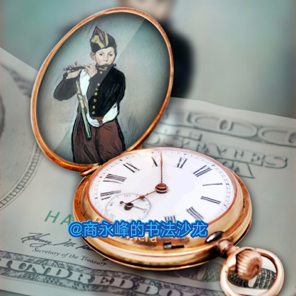 世界名画吹笛少年马奈法国