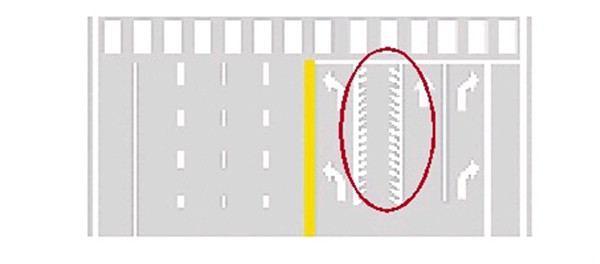 遇到这种锯齿车道别乱开否则小心2本驾照都不够扣