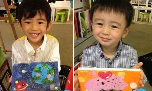 quintus中文名叫谢振南,出生于2010年5月12日下午5时,是张柏芝和