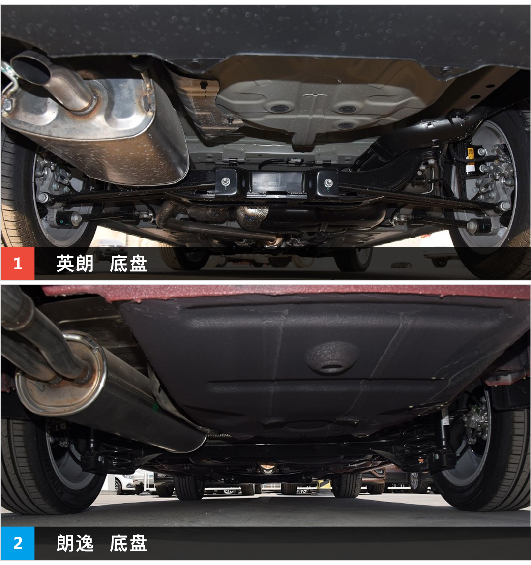 英朗采用多连杆独立后悬,朗逸是扭力梁非独立悬挂,虽然只是双连杆,但