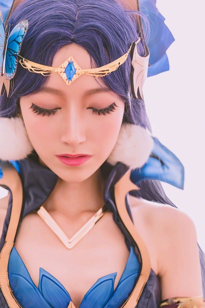 美女cos王者貂蝉新皮肤仲夏夜之梦美了