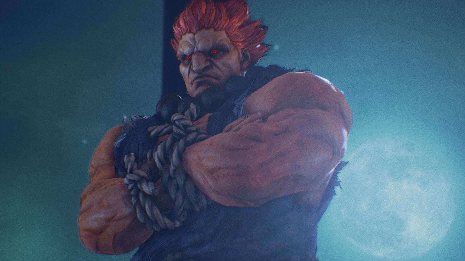 是的,这个怪人应该是参照豪鬼为样本而衍生出来,虽然街霸里面的豪鬼很