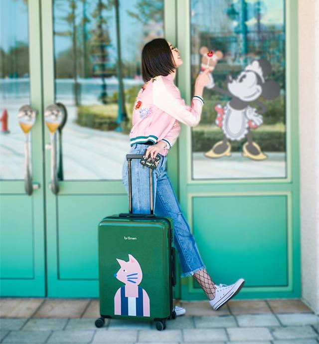 长假旅行箱也要流行款，slogan、冷淡风用在行李箱上什么样