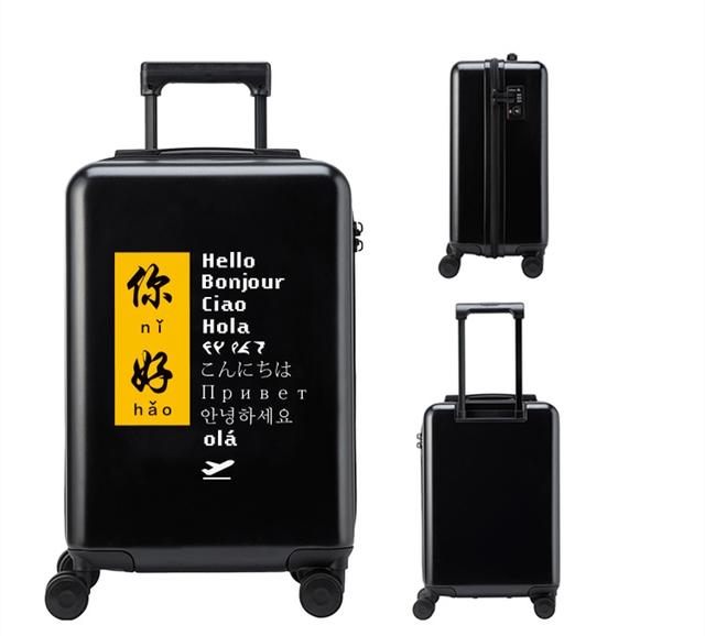 长假旅行箱也要流行款，slogan、冷淡风用在行李箱上什么样
