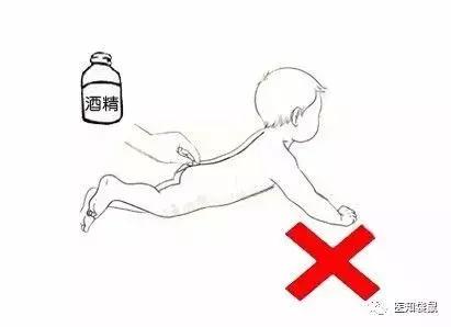 错误退烧法3,酒精擦浴 酒精蒸发时会吸走大量热量,酒精擦浴就是利用