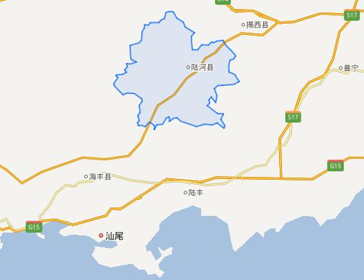 在地理位置上,陆河县地处广东省汕尾市东部沿海与兴梅山区结合处,汕尾