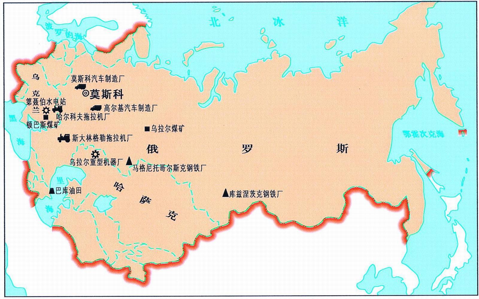 苏联疆域地图图片