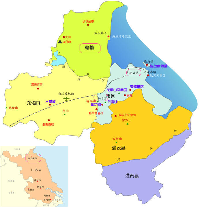 江苏连云港我国的一座伪港口城市