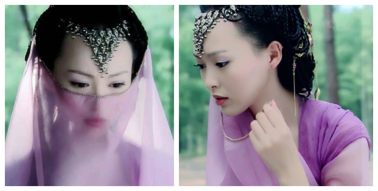 古装剧8位面纱美女, 林心如只能排第三, 第一名美的让人窒息