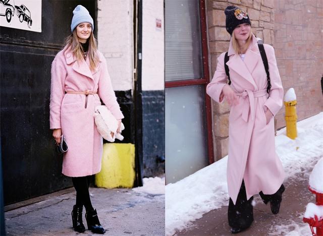 今年的呢大衣就穿暖色调，这三种流行色美到可口